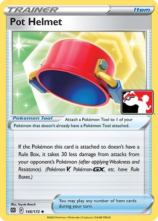 Image of Pot Helmet 146/172  - Holofoil Prize Pack Series Cards - Uncommon