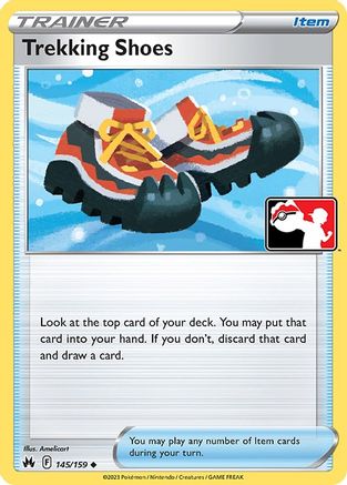 Image of Trekking Shoes 145/159  - Holofoil Prize Pack Series Cards - Uncommon
