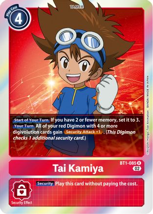 Image of Tai Kamiya (Resurgence Booster Reprint) (BT1-085) - Resurgence Booster Foil