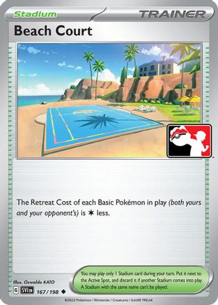 Image of Beach Court 167/198  - Holofoil Prize Pack Series Cards - Uncommon