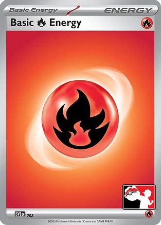 Image of Basic Fire Energy 002  - Holofoil Prize Pack Series Cards - Common