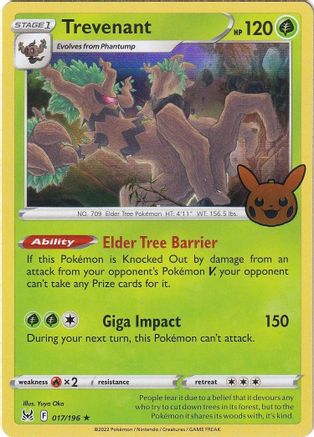 Image of Trevenant 017/196  - Holofoil Trick or Trade BOOster Bundle 2023 - Holo Rare