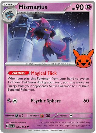 Image of Mismagius 088/193  Trick or Trade BOOster Bundle 2023 - Uncommon
