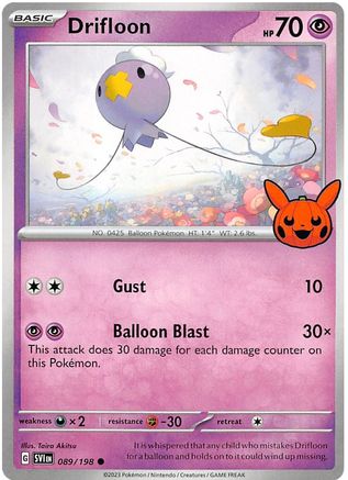Image of Drifloon 089/198  Trick or Trade BOOster Bundle 2023 - Common