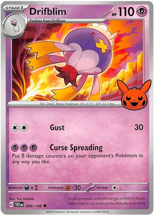 Image of Drifblim 090/198  Trick or Trade BOOster Bundle 2023 - Uncommon