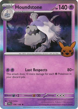 Image of Houndstone 106/198  - Holofoil Trick or Trade BOOster Bundle 2023 - Rare