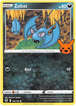 Image of Zubat 103/195  Trick or Trade BOOster Bundle 2023 - Common