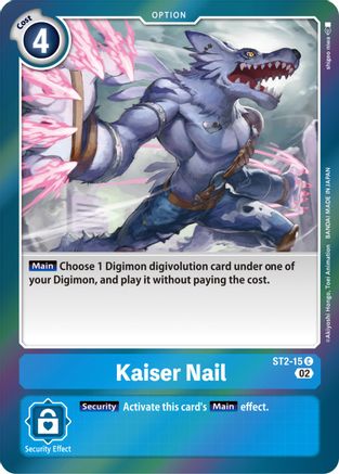 Image of Kaiser Nail (Resurgence Booster Reprint) (ST2-15) - Resurgence Booster Foil
