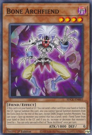 Image of Bone Archfiend (SDCK-EN003) - Structure Deck: The Crimson King 1st Edition