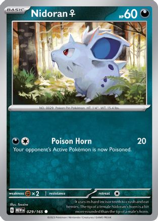 Image of Nidoran F 029/165  SV Scarlet & Violet 151 - Common