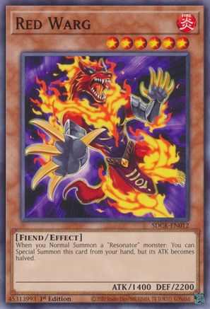 Image of Red Warg (SDCK-EN012) - Structure Deck: The Crimson King 1st Edition