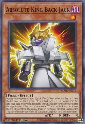Image of Absolute King Back Jack (SDCK-EN016) - Structure Deck: The Crimson King 1st Edition