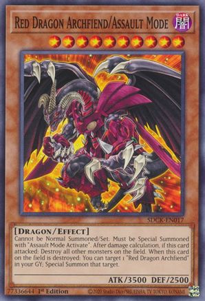 Image of Red Dragon Archfiend/Assault Mode (SDCK-EN017) - Structure Deck: The Crimson King 1st Edition
