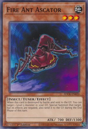 Image of Fire Ant Ascator (SDCK-EN020) - Structure Deck: The Crimson King 1st Edition