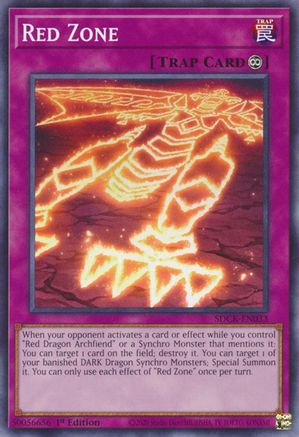 Image of Red Zone (SDCK-EN033) - Structure Deck: The Crimson King 1st Edition