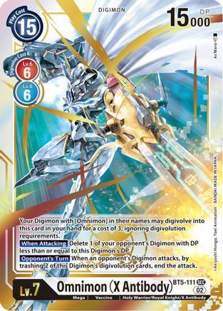 Image of Omnimon (X Antibody) (Resurgence Booster Reprint) (BT5-111) - Resurgence Booster Foil