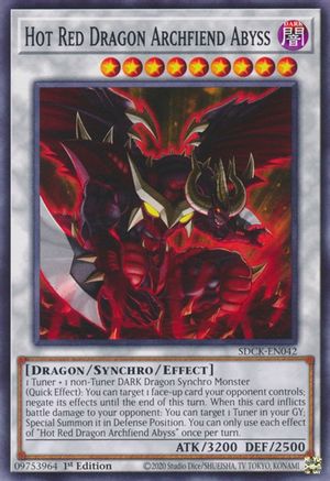 Image of Hot Red Dragon Archfiend Abyss (SDCK-EN042) - Structure Deck: The Crimson King 1st Edition