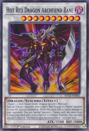 Image of Hot Red Dragon Archfiend Bane (SDCK-EN043) - Structure Deck: The Crimson King 1st Edition