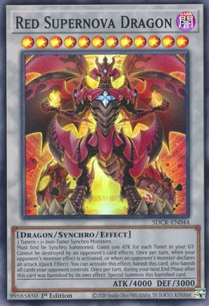 Image of Red Supernova Dragon (SDCK-EN044) - Structure Deck: The Crimson King 1st Edition