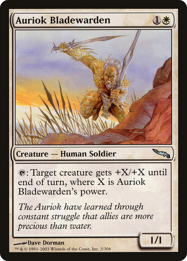 Image of Auriok Bladewarden (MRD-003) - Mirrodin