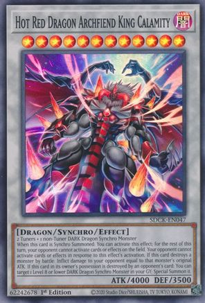 Image of Hot Red Dragon Archfiend King Calamity (SDCK-EN047) - Structure Deck: The Crimson King 1st Edition