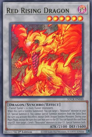 Image of Red Rising Dragon (SDCK-EN048) - Structure Deck: The Crimson King 1st Edition