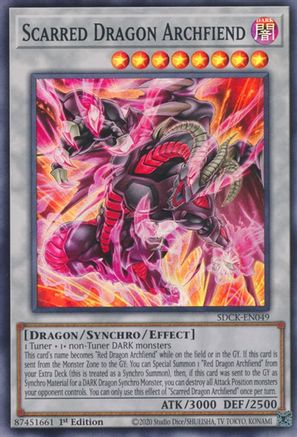 Image of Scarred Dragon Archfiend (SDCK-EN049) - Structure Deck: The Crimson King 1st Edition