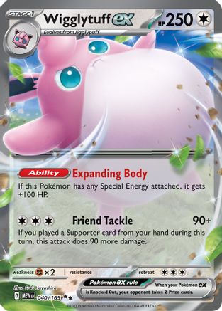Image of Wigglytuff ex 040/165  - Holofoil SV Scarlet & Violet 151 - Double Rare