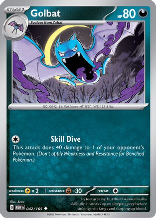 Image of Golbat 042/165  SV Scarlet & Violet 151 - Uncommon