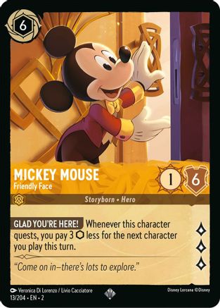 Image of Mickey Mouse - Friendly Face (13/204) - Rise of the Floodborn
