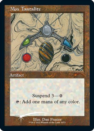 Image of Mox Tantalite (Retro Frame) (Foil Etched) (SLD-1073) - Secret Lair Drop Series Foil