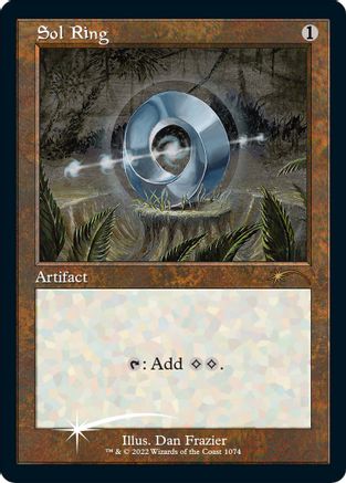 Image of Sol Ring (Retro Frame) (Foil Etched) (SLD-1074) - Secret Lair Drop Series Foil