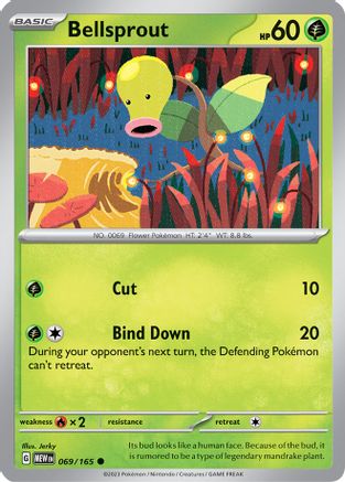 Image of Bellsprout 069/165  SV Scarlet & Violet 151 - Common