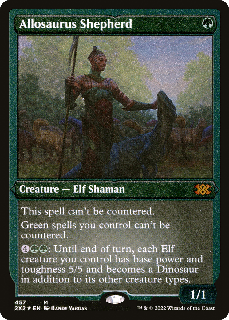 Image of Allosaurus Shepherd (2X2-457) - Double Masters 2022 Foil