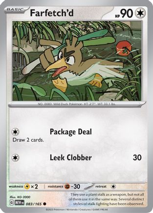 Image of Farfetch'd 083/165  SV Scarlet & Violet 151 - Common