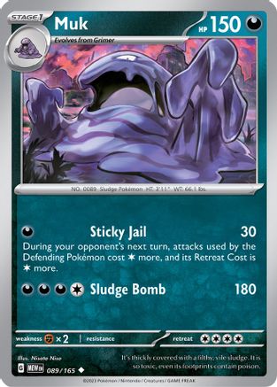 Image of Muk 089/165  SV Scarlet & Violet 151 - Uncommon