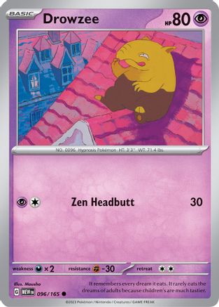 Image of Drowzee 096/165  SV Scarlet & Violet 151 - Common