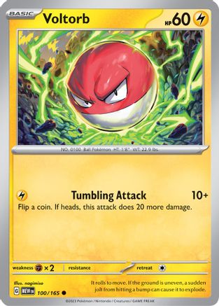 Image of Voltorb 100/165  SV Scarlet & Violet 151 - Common