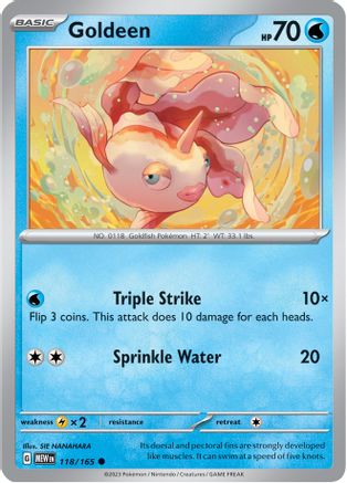 Image of Goldeen 118/165  SV Scarlet & Violet 151 - Common