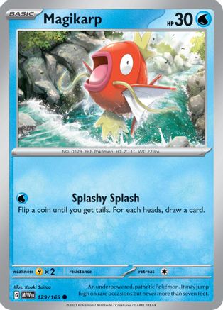 Image of Magikarp 129/165  - Reverse Holofoil SV Scarlet & Violet 151 - Common