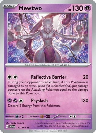 Image of Mewtwo 150/165  - Holofoil SV Scarlet & Violet 151 - Rare