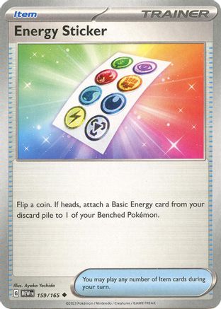 Image of Energy Sticker 159/165  - Reverse Holofoil SV Scarlet & Violet 151 - Uncommon