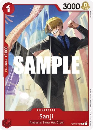 Image of Sanji (007) (OP04-007) - Kingdoms of Intrigue