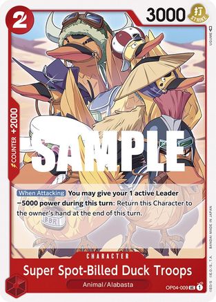 Image of Super Spot-Billed Duck Troops (OP04-009) - Kingdoms of Intrigue