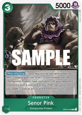 Image of Senor Pink (OP04-026) - Kingdoms of Intrigue Foil