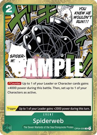 Image of Spiderweb (OP04-035) - Kingdoms of Intrigue Foil