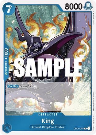 Image of King (OP04-045) - Kingdoms of Intrigue Foil
