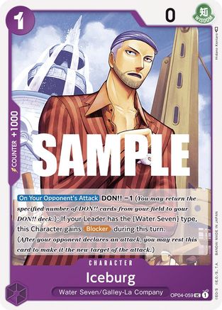 Image of Iceburg (OP04-059) - Kingdoms of Intrigue