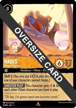 Image of Hades - King of Olympus (Oversized) (5/204) - The First Chapter Cold Foil