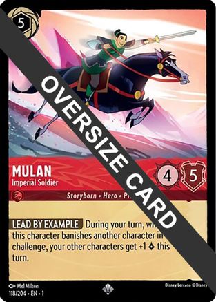 Image of Mulan - Imperial Soldier (Oversized) (118/204) - The First Chapter Cold Foil
